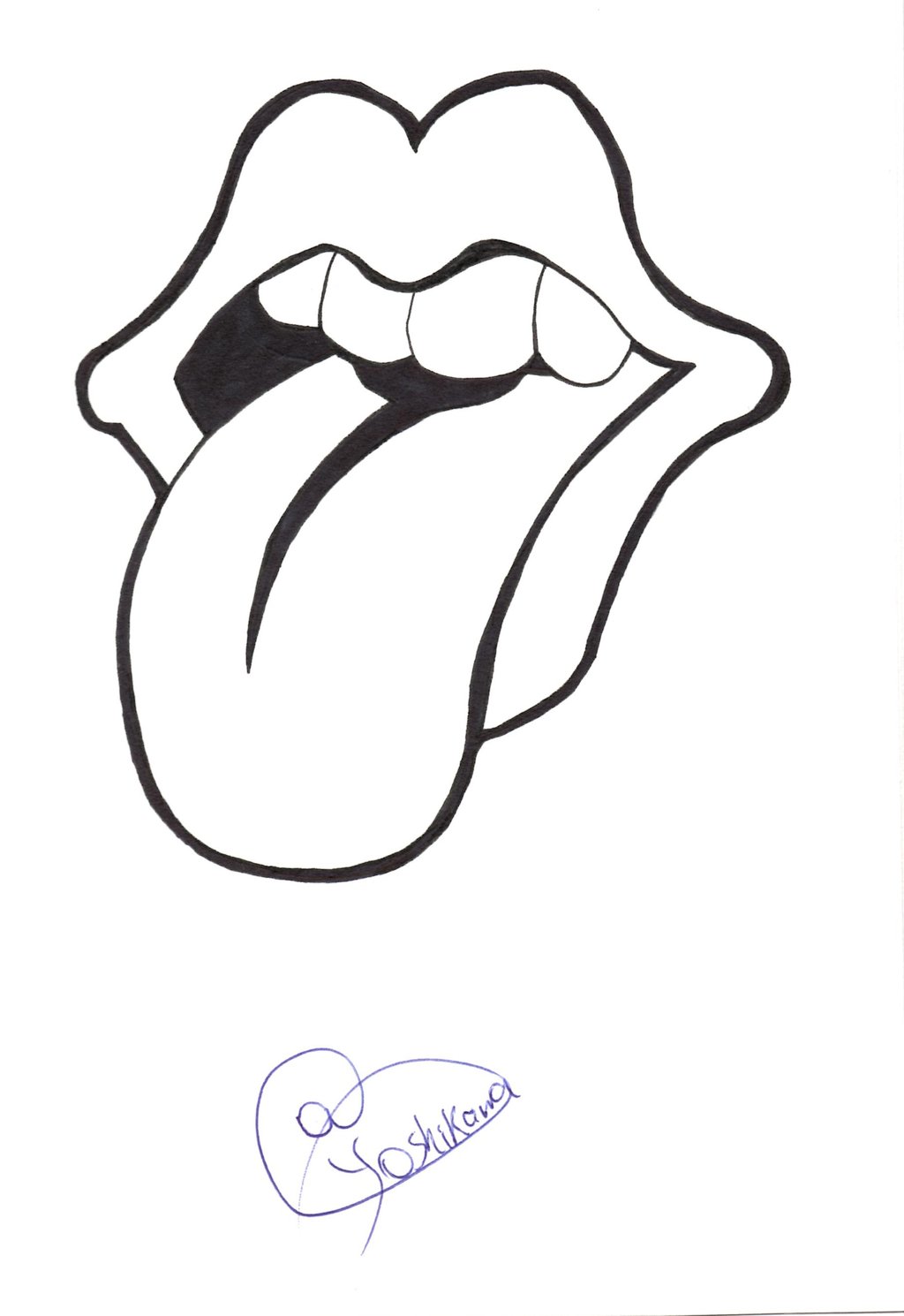 Rolling Stones Logo by BrainGlitches