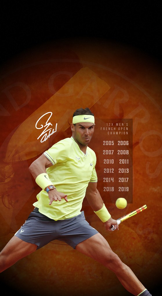 Rafael Nadal French Open iPhone X Xs Xr Wallpaper