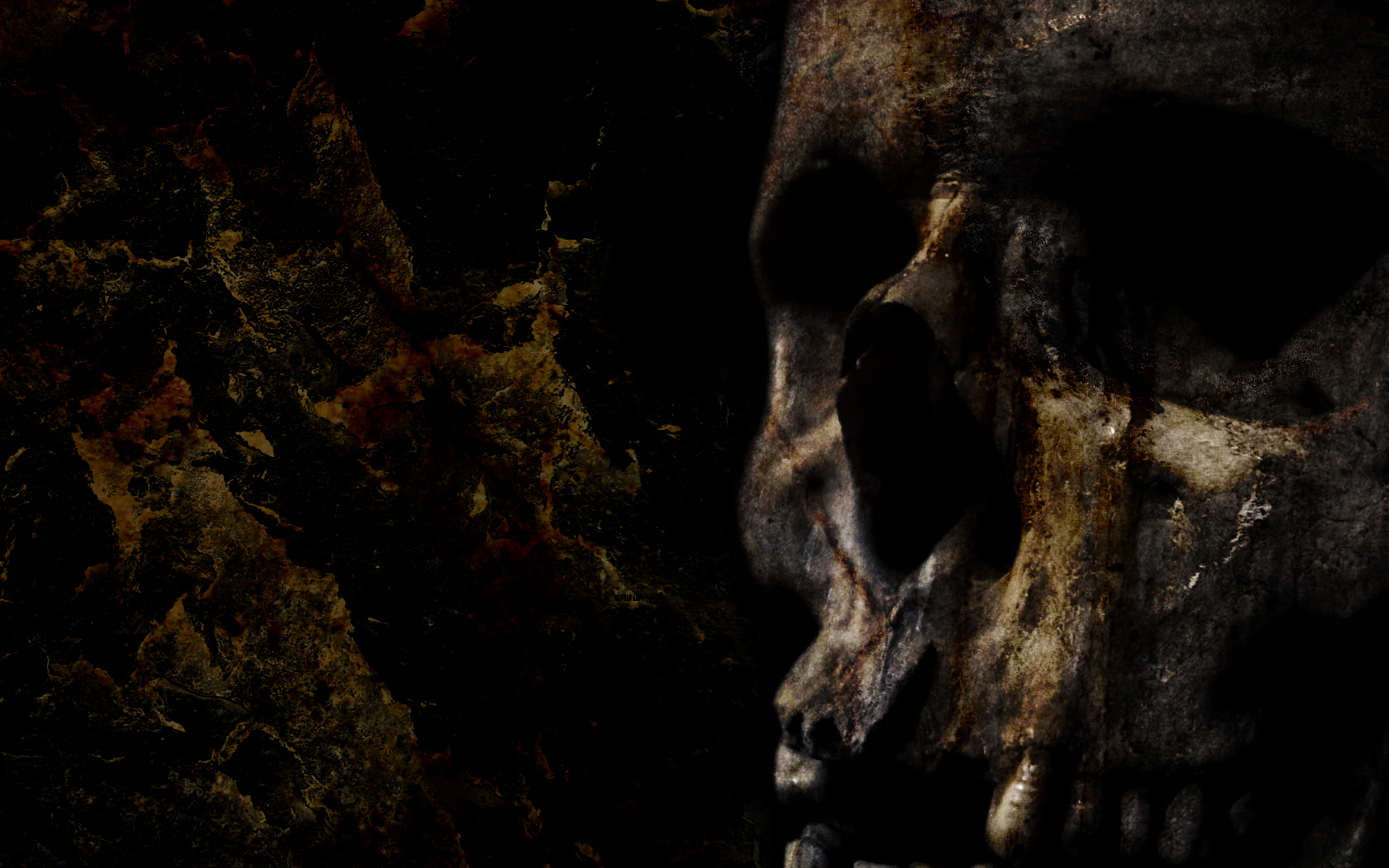 Dark Skull Wallpaper 1680x1050 Dark Skull