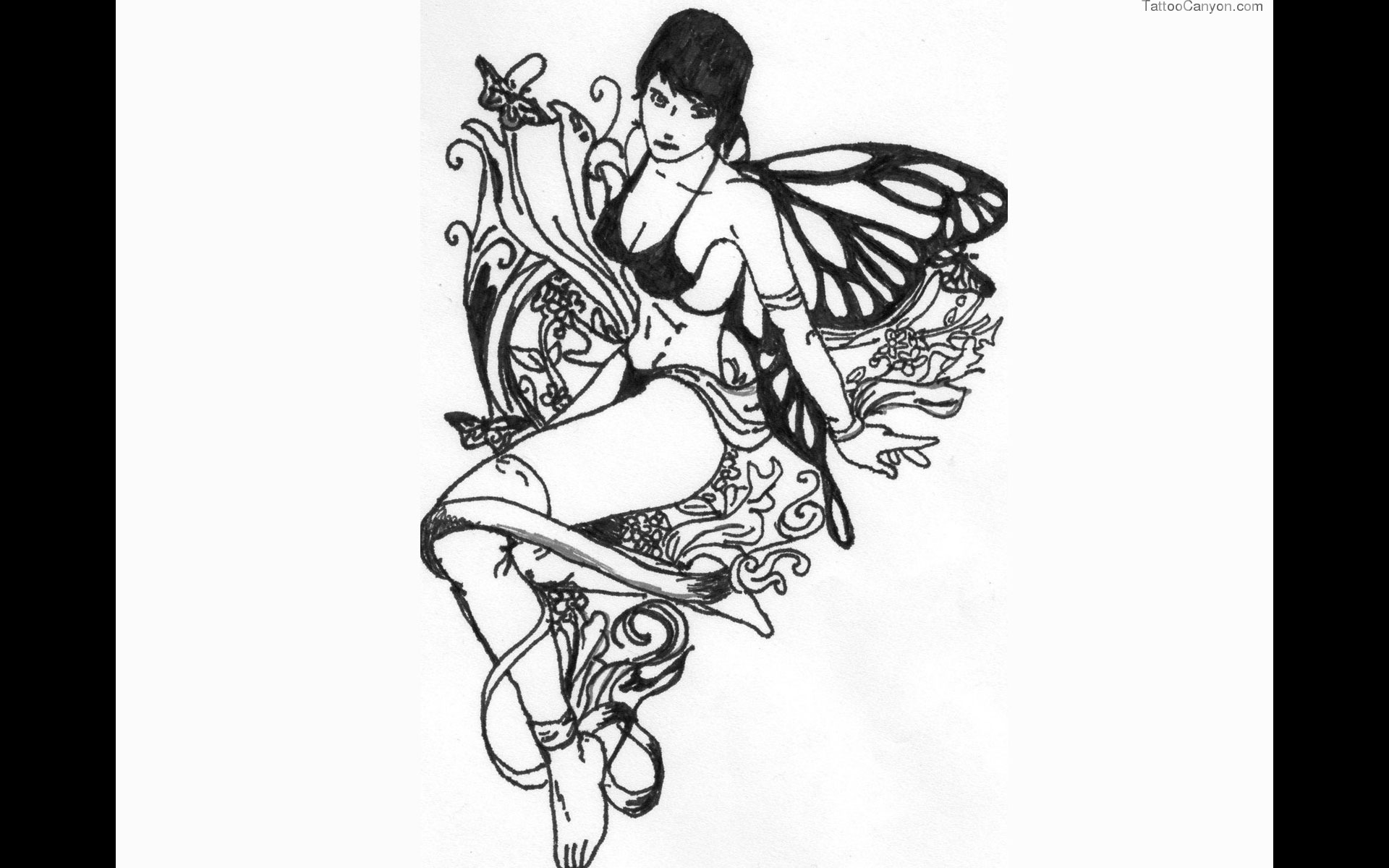 Amp White Celtic Fairy Tattoo Wallpaper Design Jpg