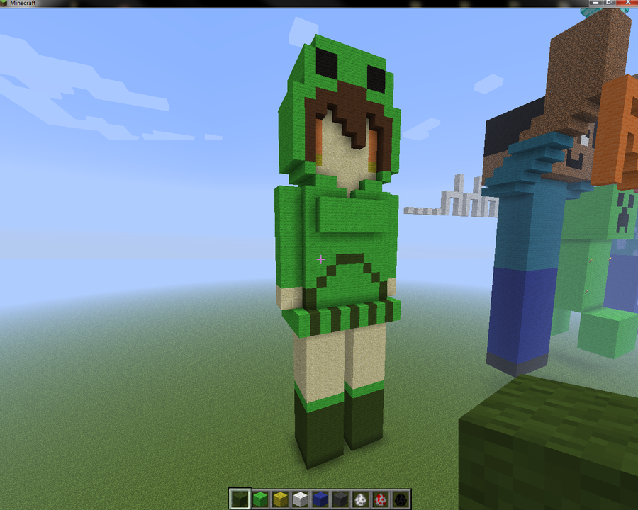 Creeper Minecraft Skin Girl