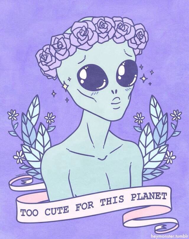 Alien Cute And Grunge Image Aesthetic Pastel Wallpaper