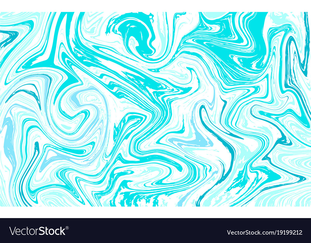 Abstract Liquid Texture Blue Marble Background Vector Image