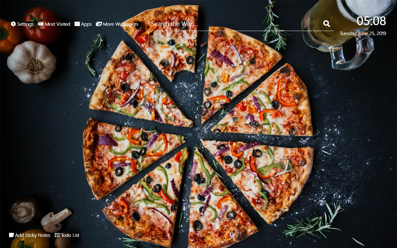 Pizza Wallpaper HD New Tab Theme Get this Extension for Firefox