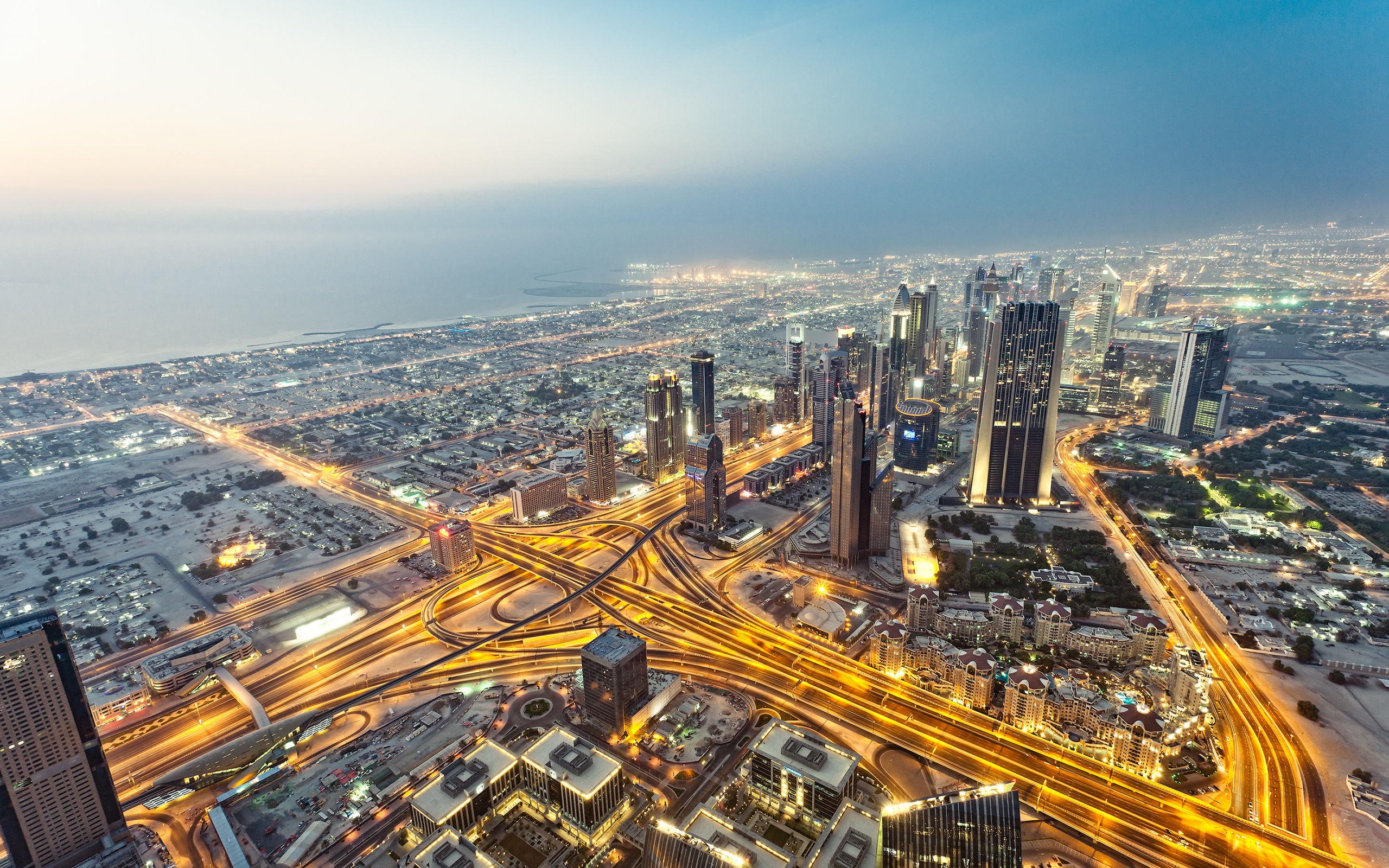 From Burj Khalifa In Dubai Desktop Wallpaper