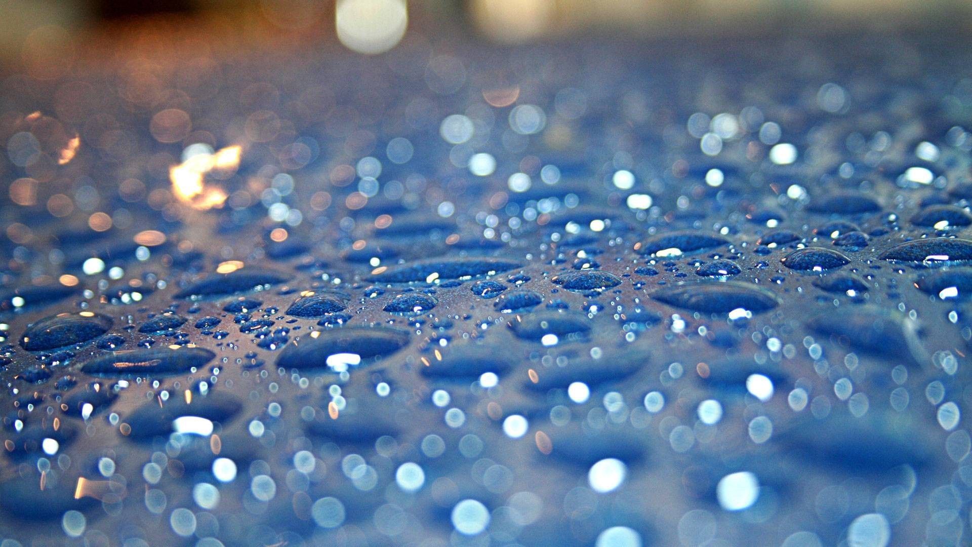 Monsoon Season Blue Rainy HD Background Wallpaper
