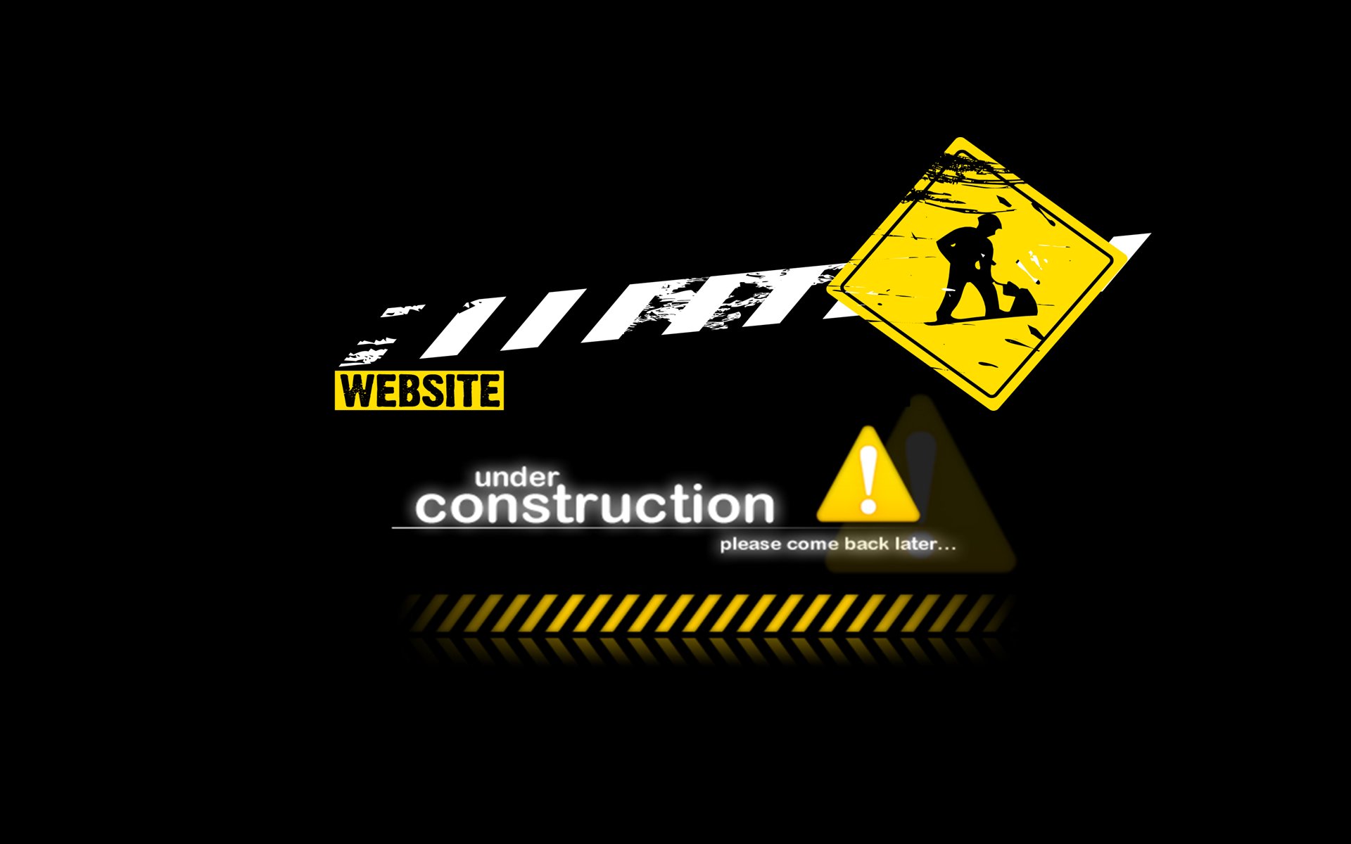Construction Sign Work Puter Humor Funny Text Maintenance Wallpaper