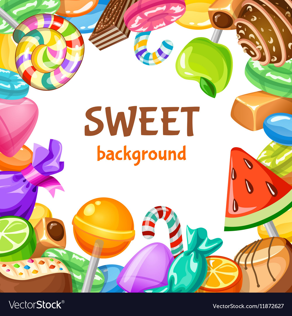 Sweet Candy Background Royalty Free Vector Image