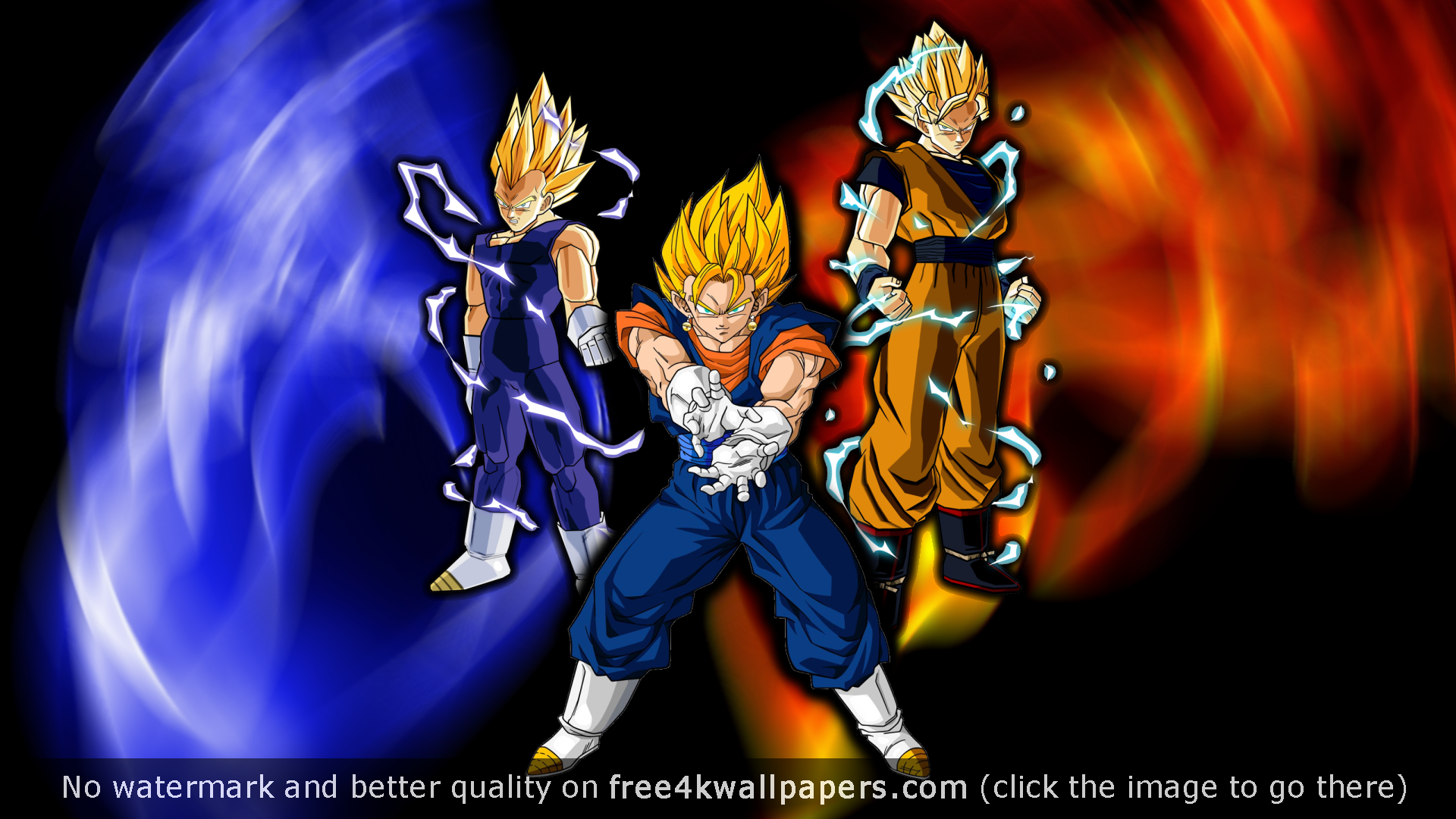 Goku Vegeta Y Vegito HD Wallpaper For Your Pc Mac Or Mobile Device