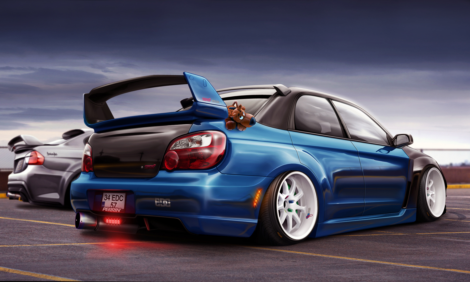 Desktop Wallpaper Of Subaru Impreza Wrx For