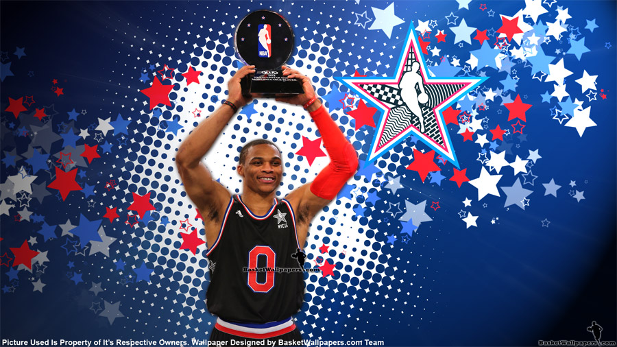 HD Widescreen Wallpaper Of Russell Westbrook With Nba All Star