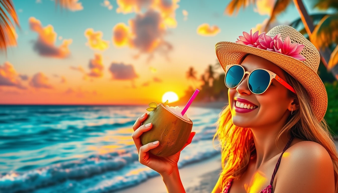 Coconut Girl Wallpaper