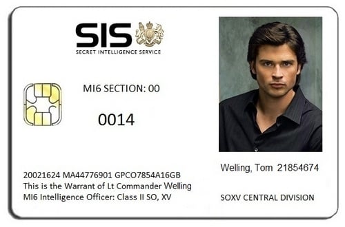 Smallville images Tom Welling MI6 ID Card wallpaper and