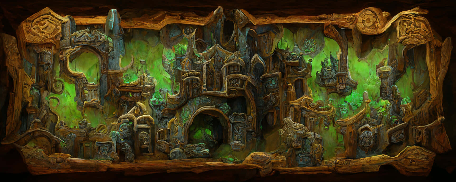 Green And Brown Wallpaper