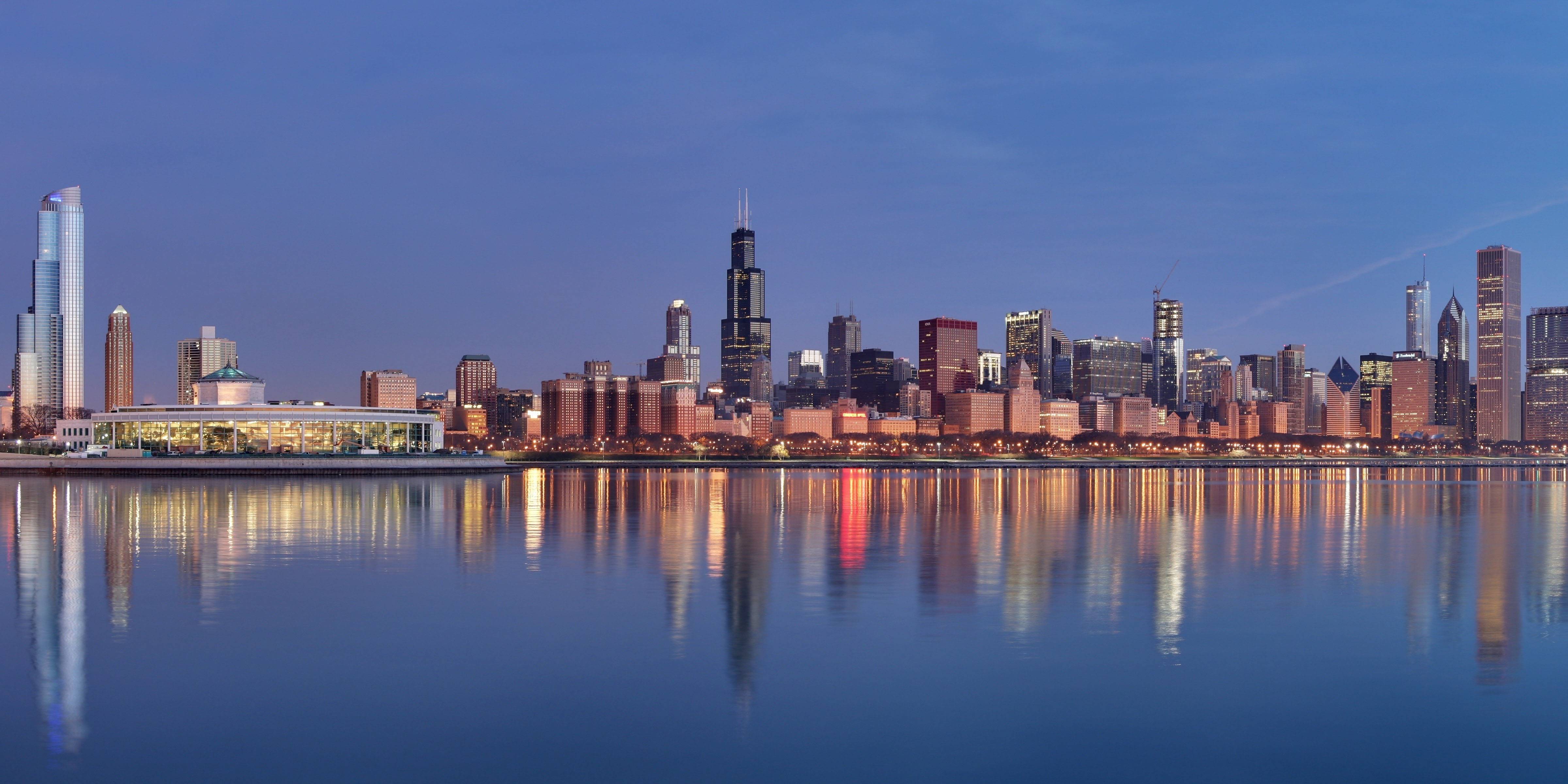 Chicago Skyline Background Wallpapersafari