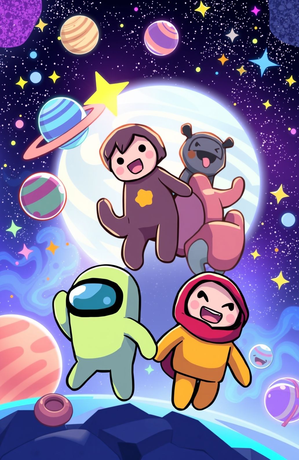 Cute Among Us Wallpaper