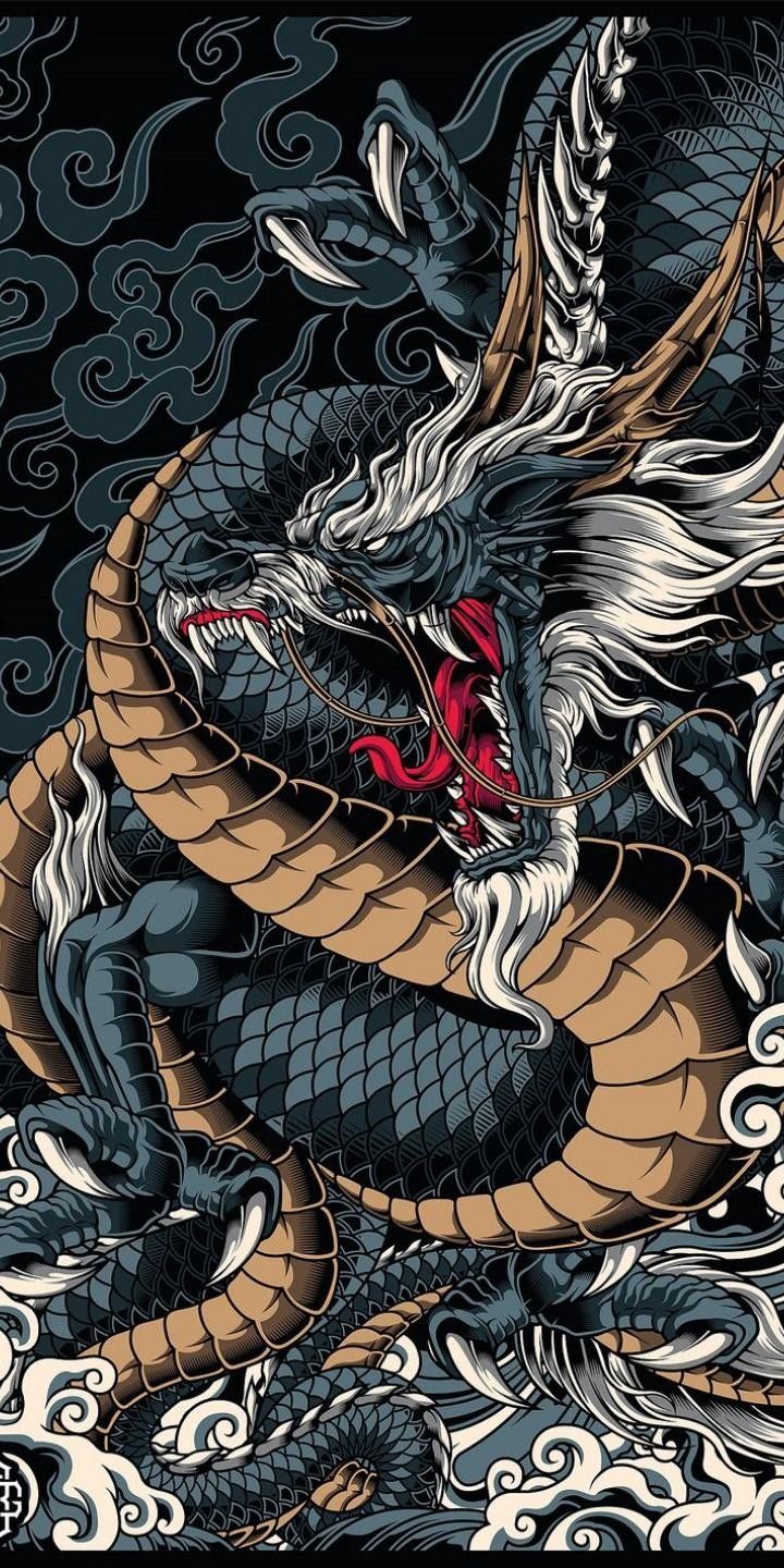 Dragon Wallpaper iPhone Japanese