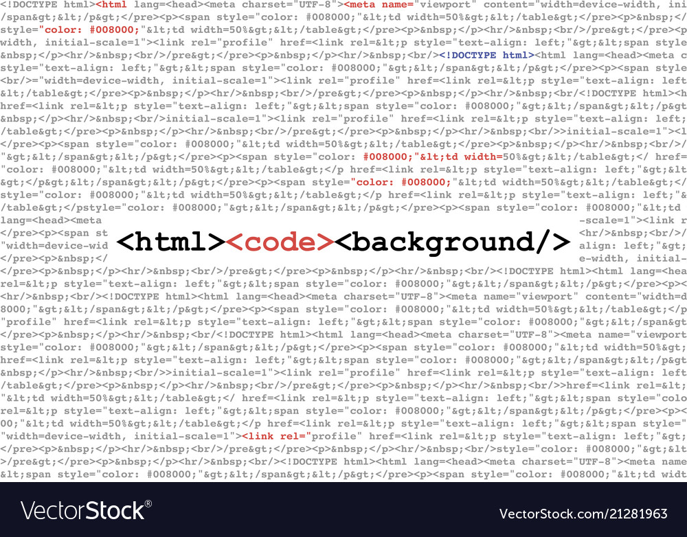 Html Code Abstract Background Royalty Vector Image