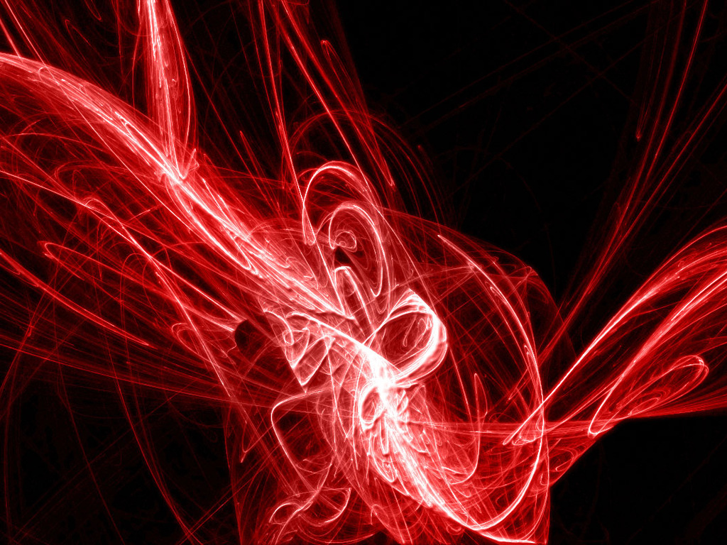 Red And Black Abstract Wallpaper Which Is Under The