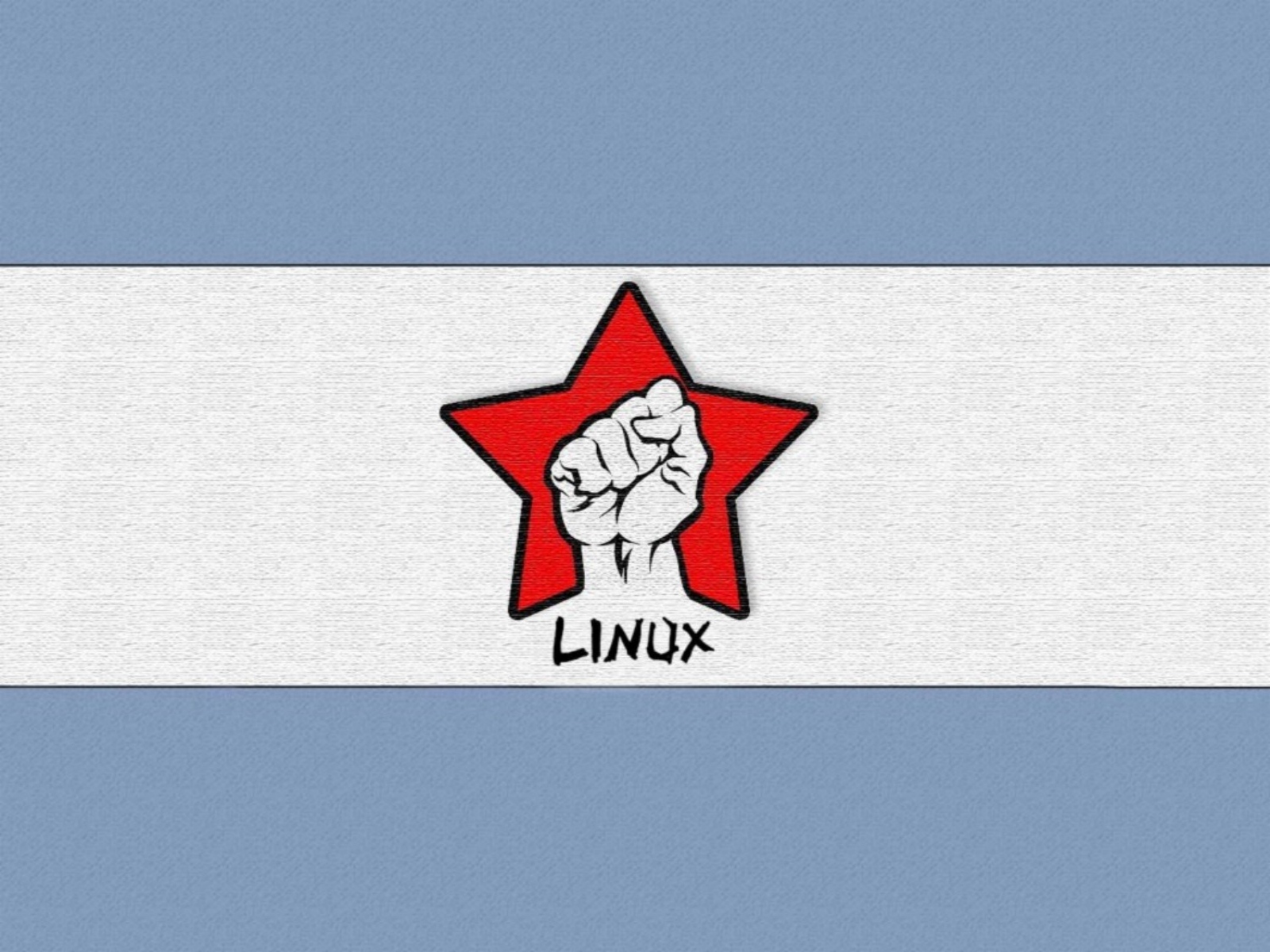 Socialist Wallpaper Linux Fist