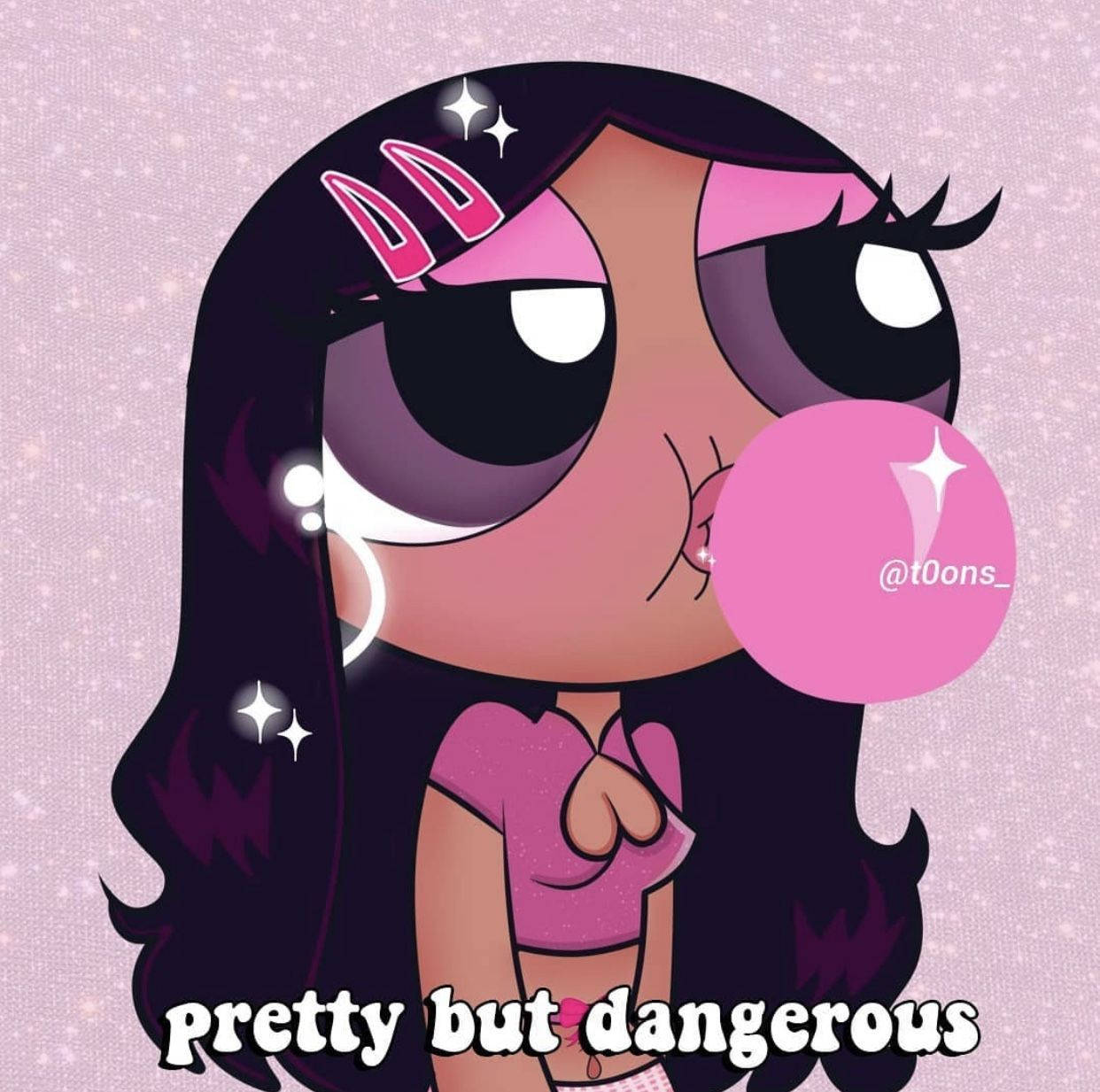 Baddie Cartoon Blossom With Hair Down Nrfbvlz63rivhjwy Wallpaper