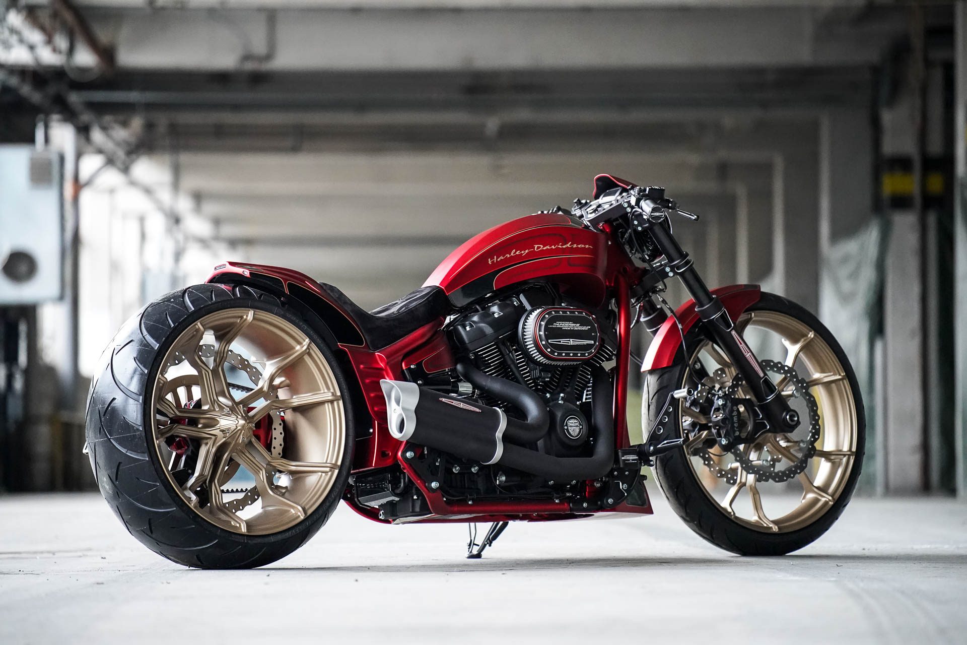 Custom Motorcycle Harley Davidson Thunderbike Wallpaper