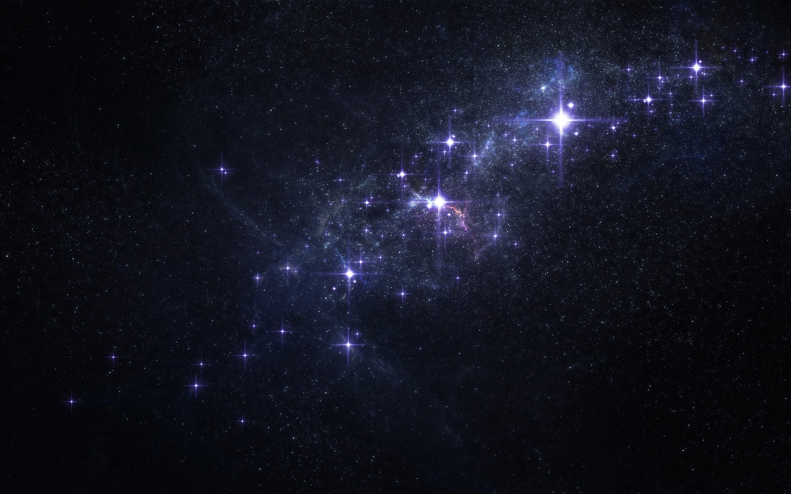 Outer Space Stars Galaxies HD Wallpaper