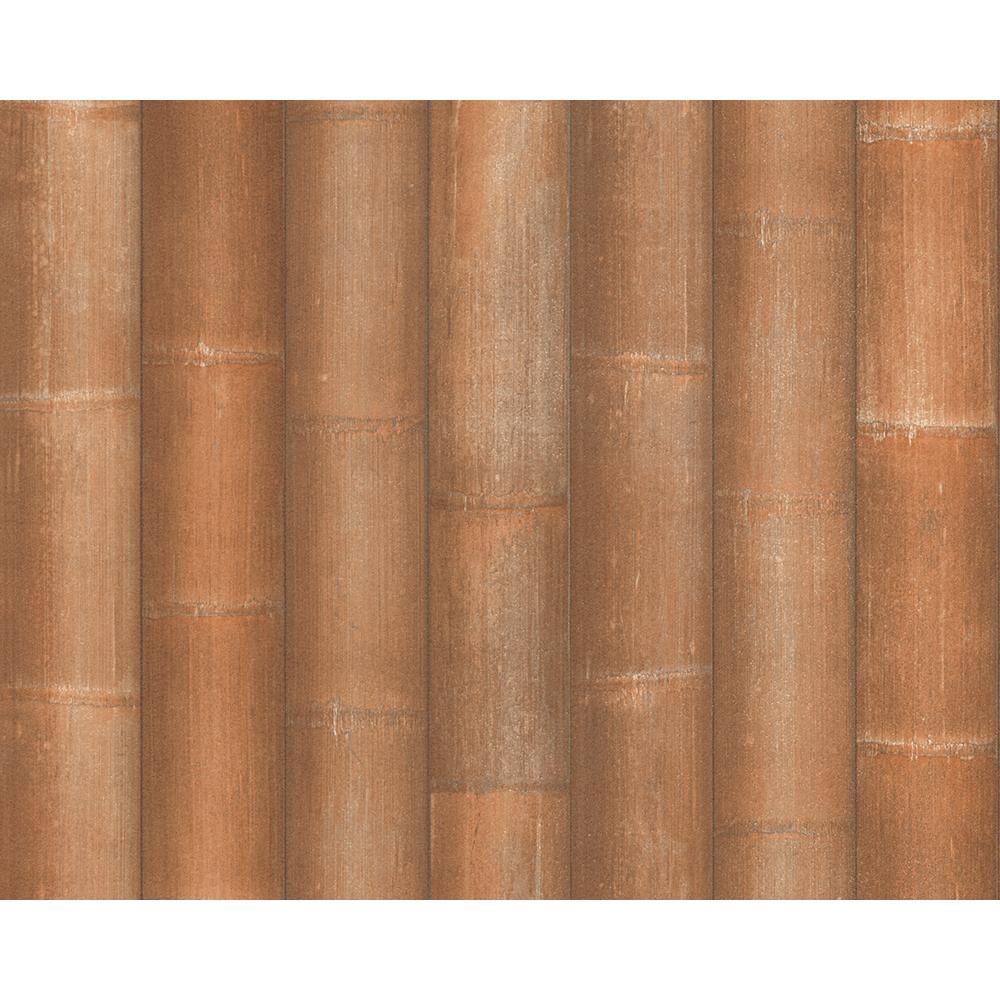 Wooden Beam Faux Effect Wood Bamboo Textured Non Woven Wallpaper