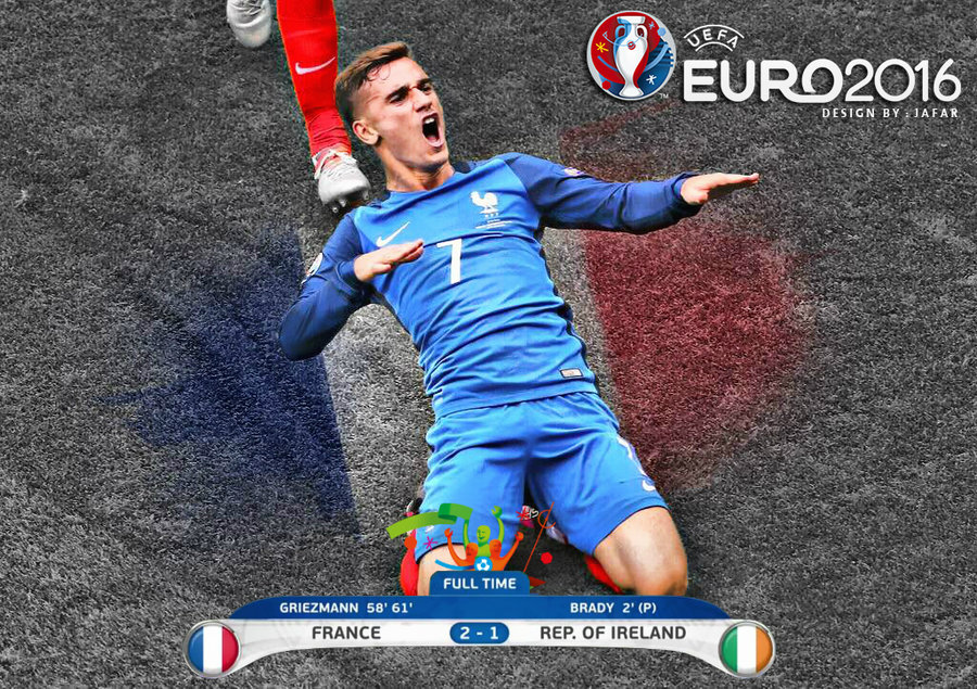 Antoine Griezmann France Uefa Euro By Jafarjeef On