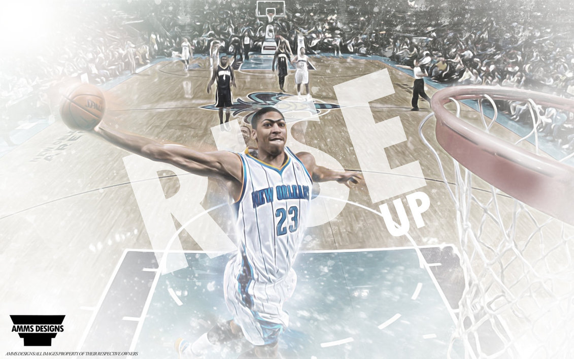 Anthony Davis Rise Up Wallpaper by AMMSDesings on