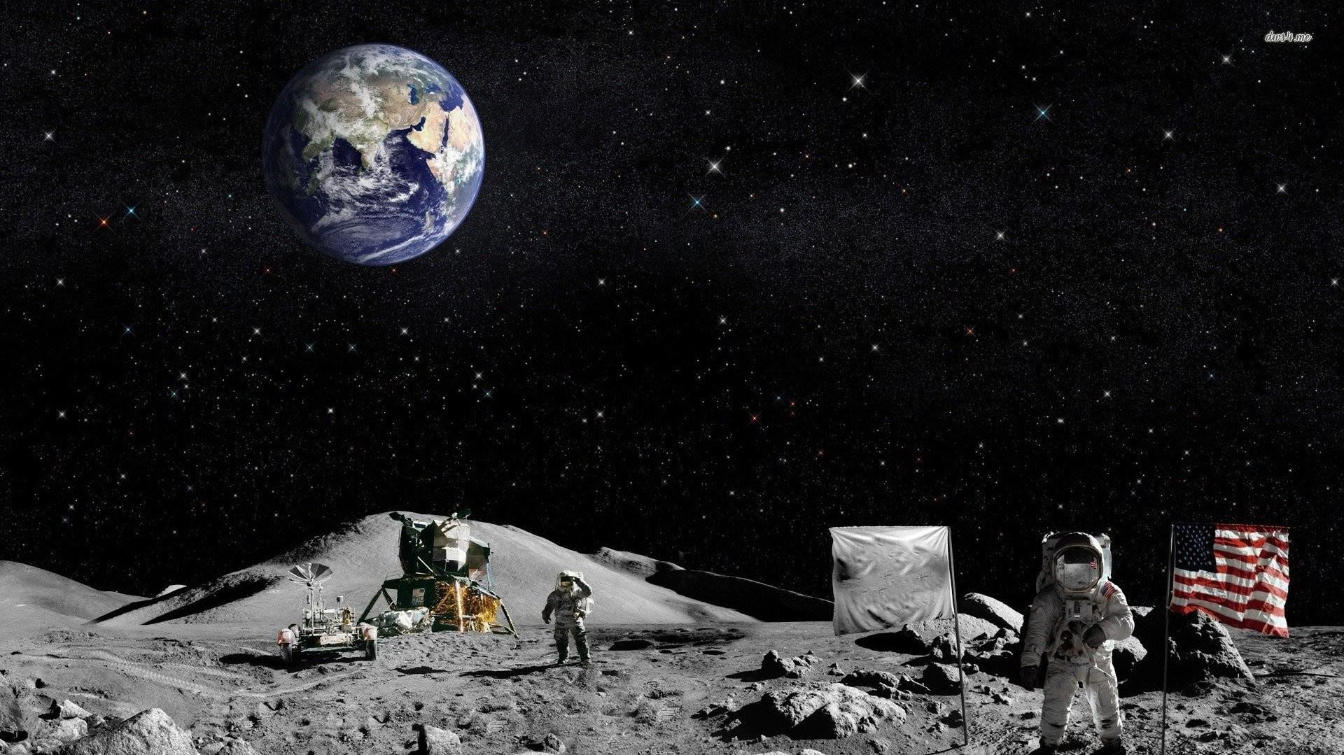 Astronaut On The Moon Wallpaper 65 images