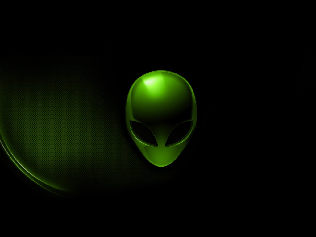 Wallpaper Alien Green For Desktop Ufo
