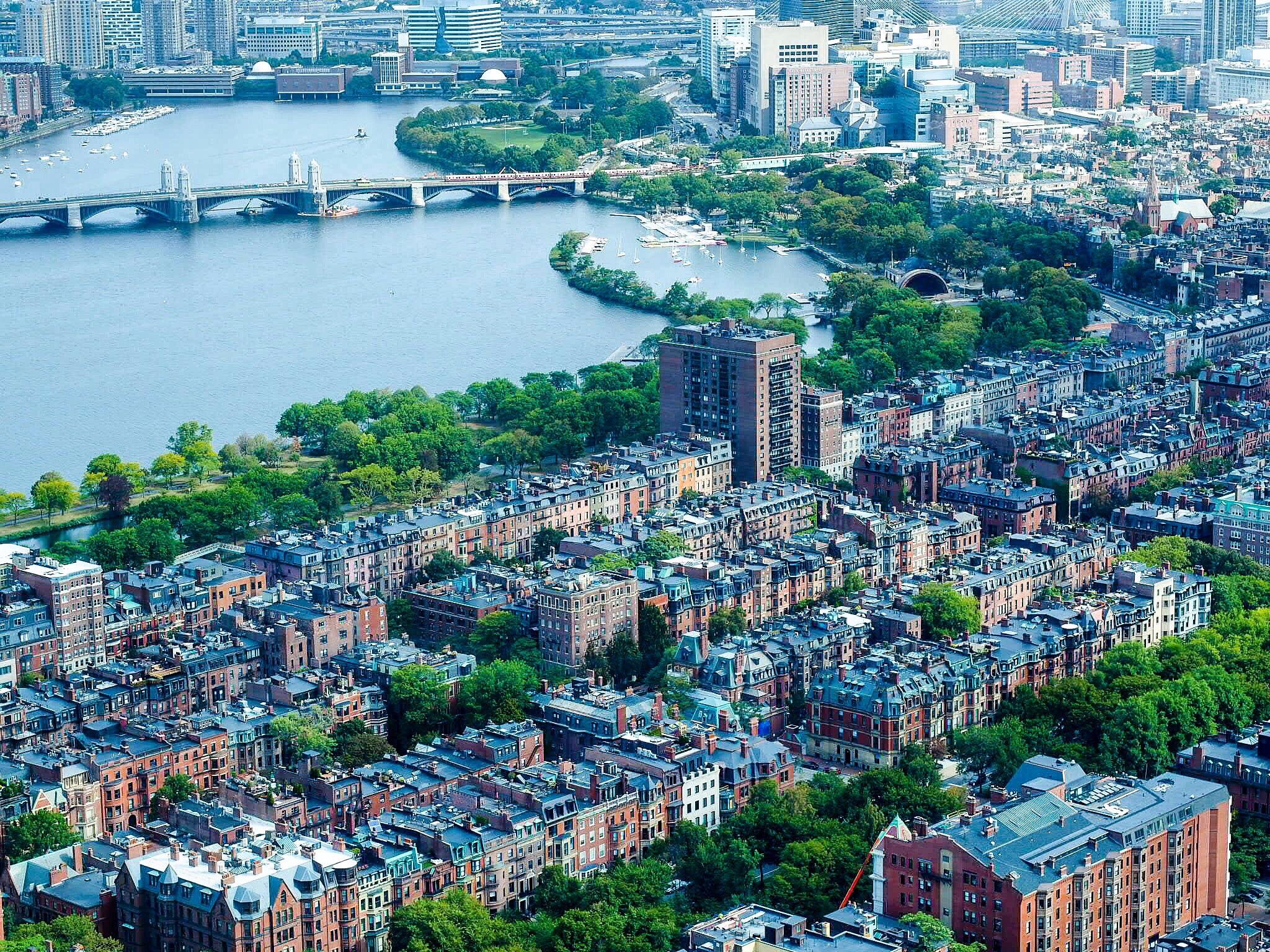 Of Boston From The 50th Floor Skywalk Observatory My