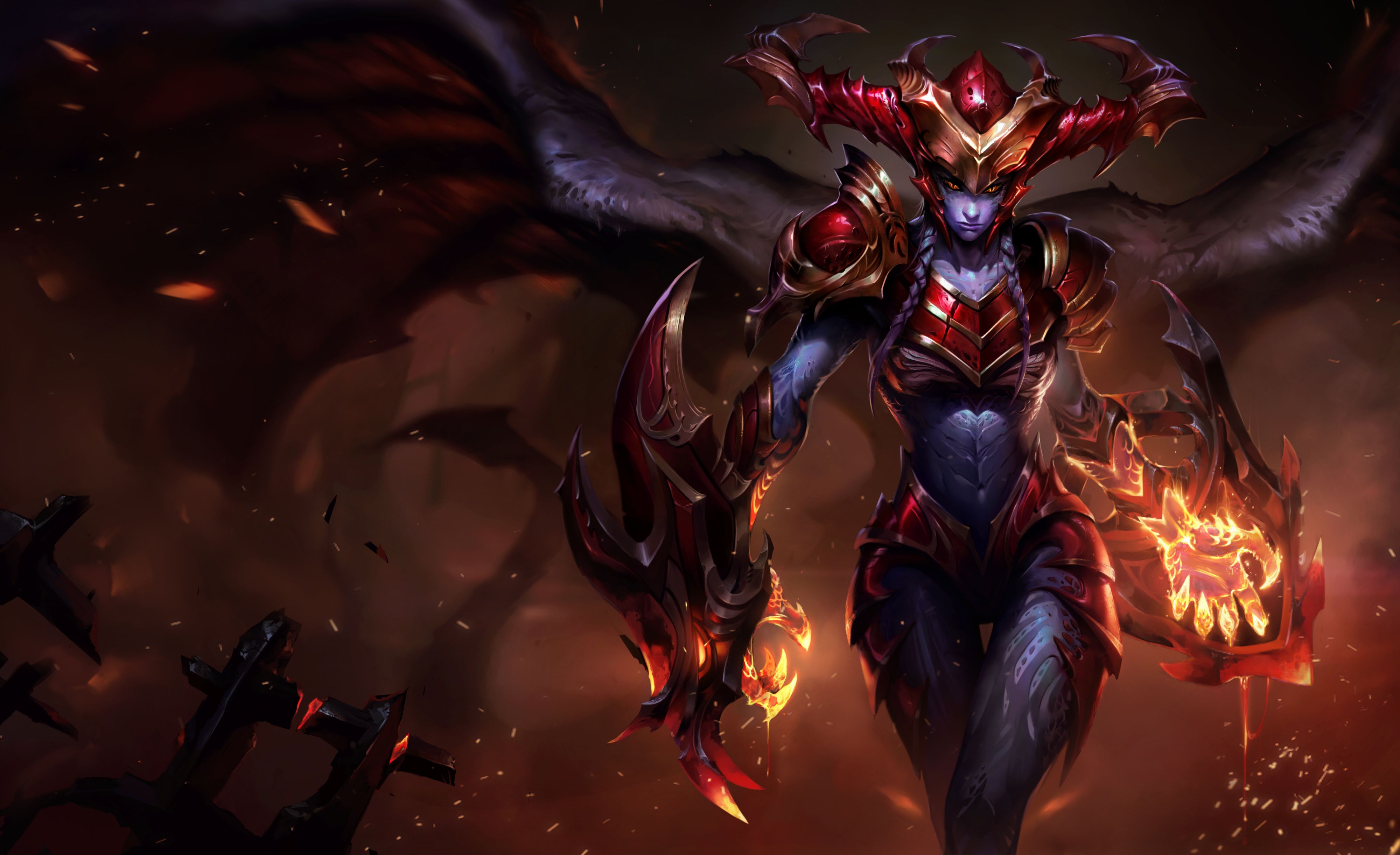 Shyvana League Of Legends 4k Wallpaper Top