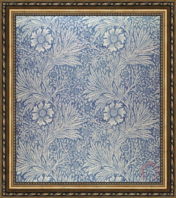 Free download William Morris Marigold wallpaper design Framed Painting
