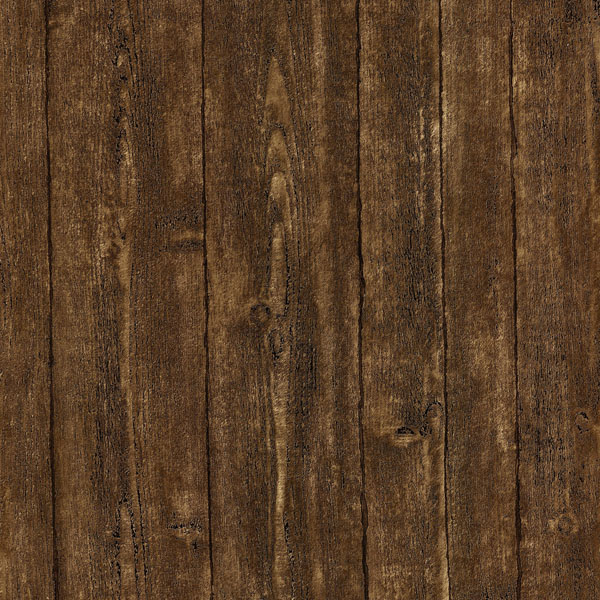 Dark Brown Wood Panel Timber Brewster Wallpaper