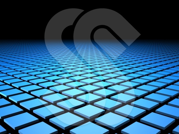 3D Blue Tiles Background with Copyspace ShazamImages