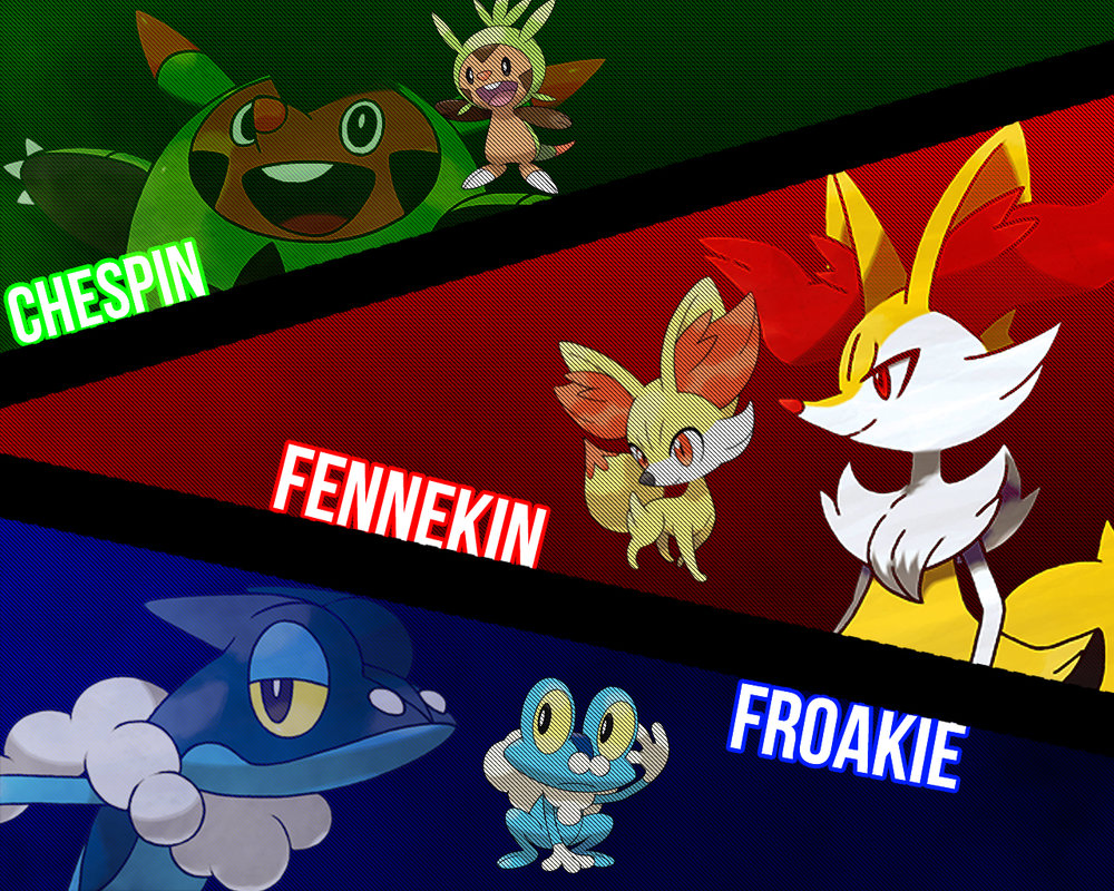 Pokemon X And Y Starter Wallpaper By Carlosfarts88