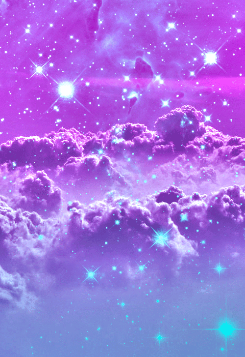 Gif Pretty Trippy Woah Sky Night Galaxy Nebula Stars Trip Blue Purple