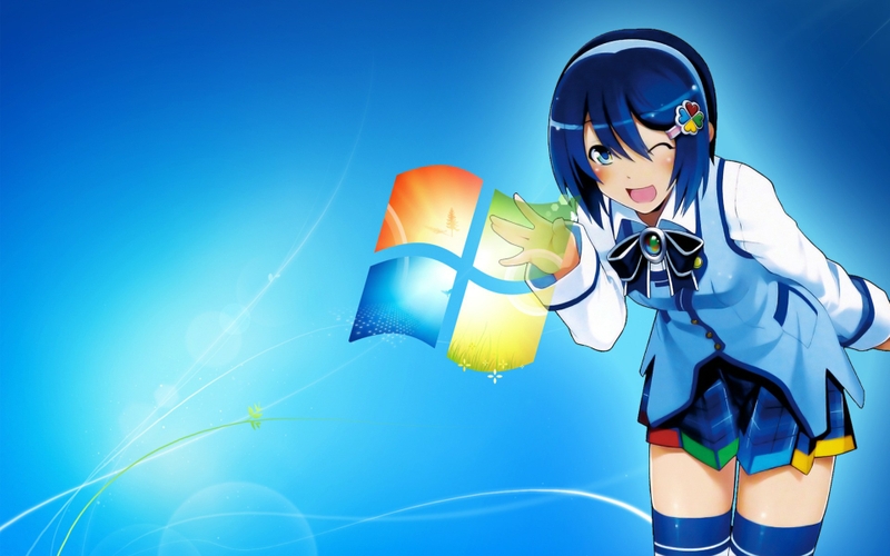 Windows Skirts Windowstan Microsoft Ostan Anime Girls Mascot