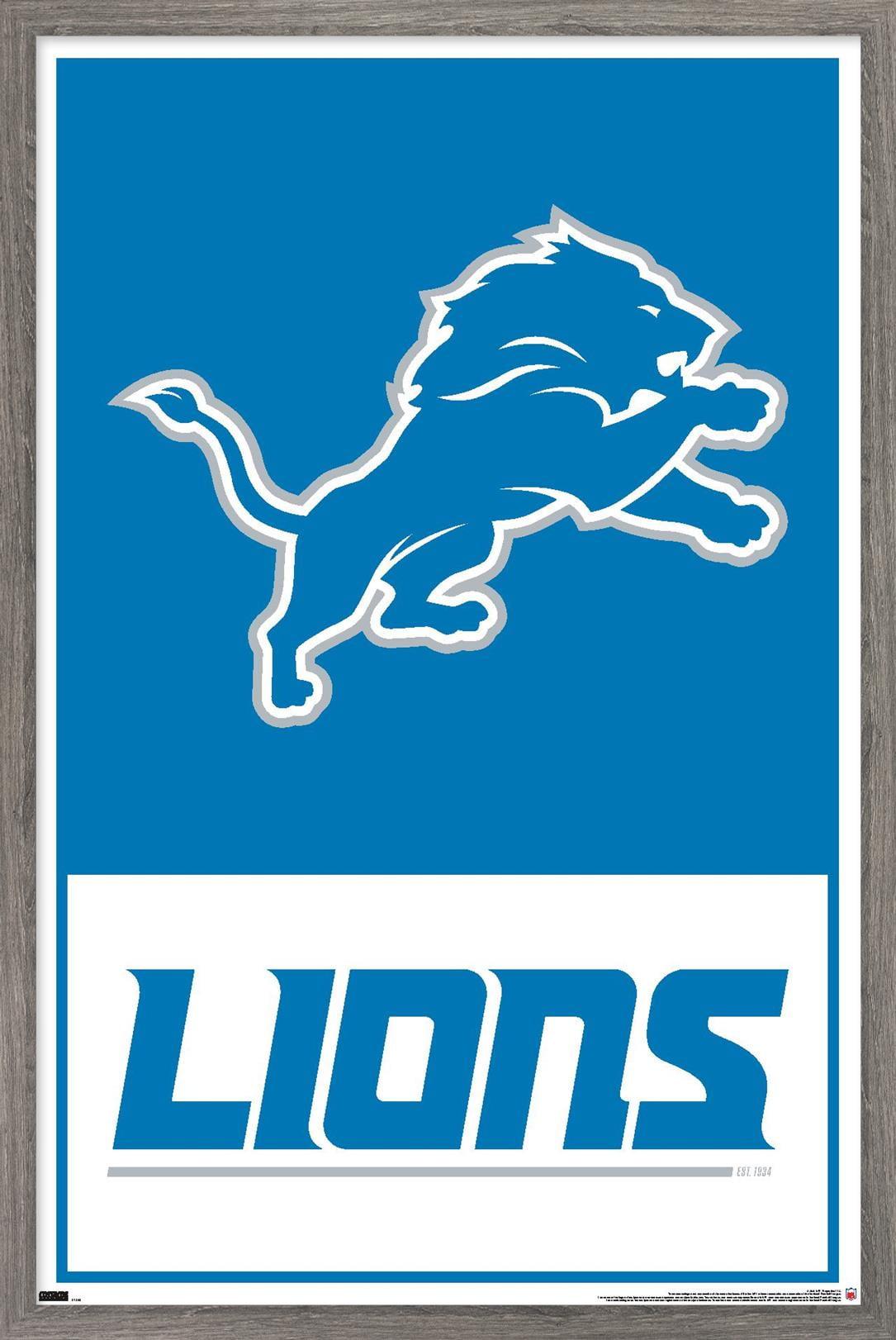 Nfl Detroit Lions Logo Wall Poster X Walmart
