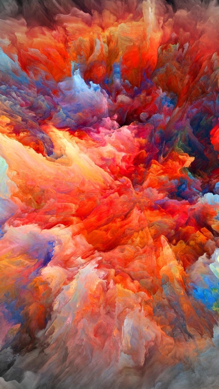 iPhone Wallpaper Explosion Of Color Paint My HD