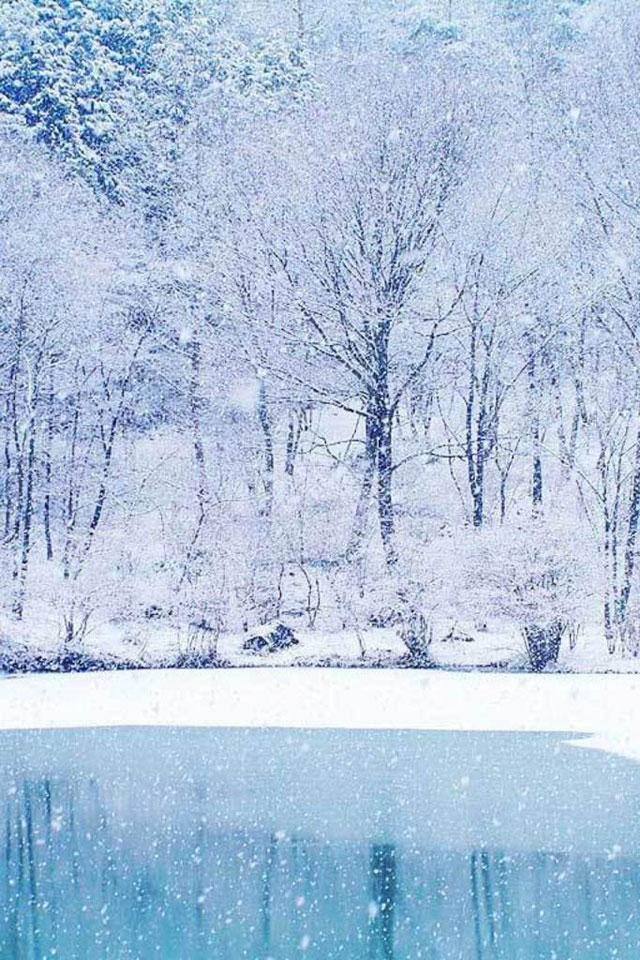 HD Beautiful Dream Winter Scenery iPhone Wallpaper Background