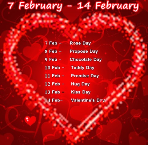 Valentine S Week List February Dates Schedule Date