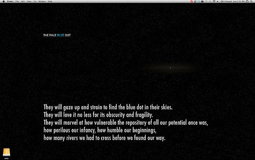 OSX Screenshot   Pale Blue Dot Wallpaper Flickr   Photo Sharing