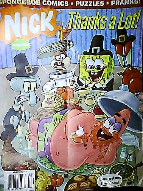 Spongebob Thanksgiving Ic Issue Cover By Angelgirl10