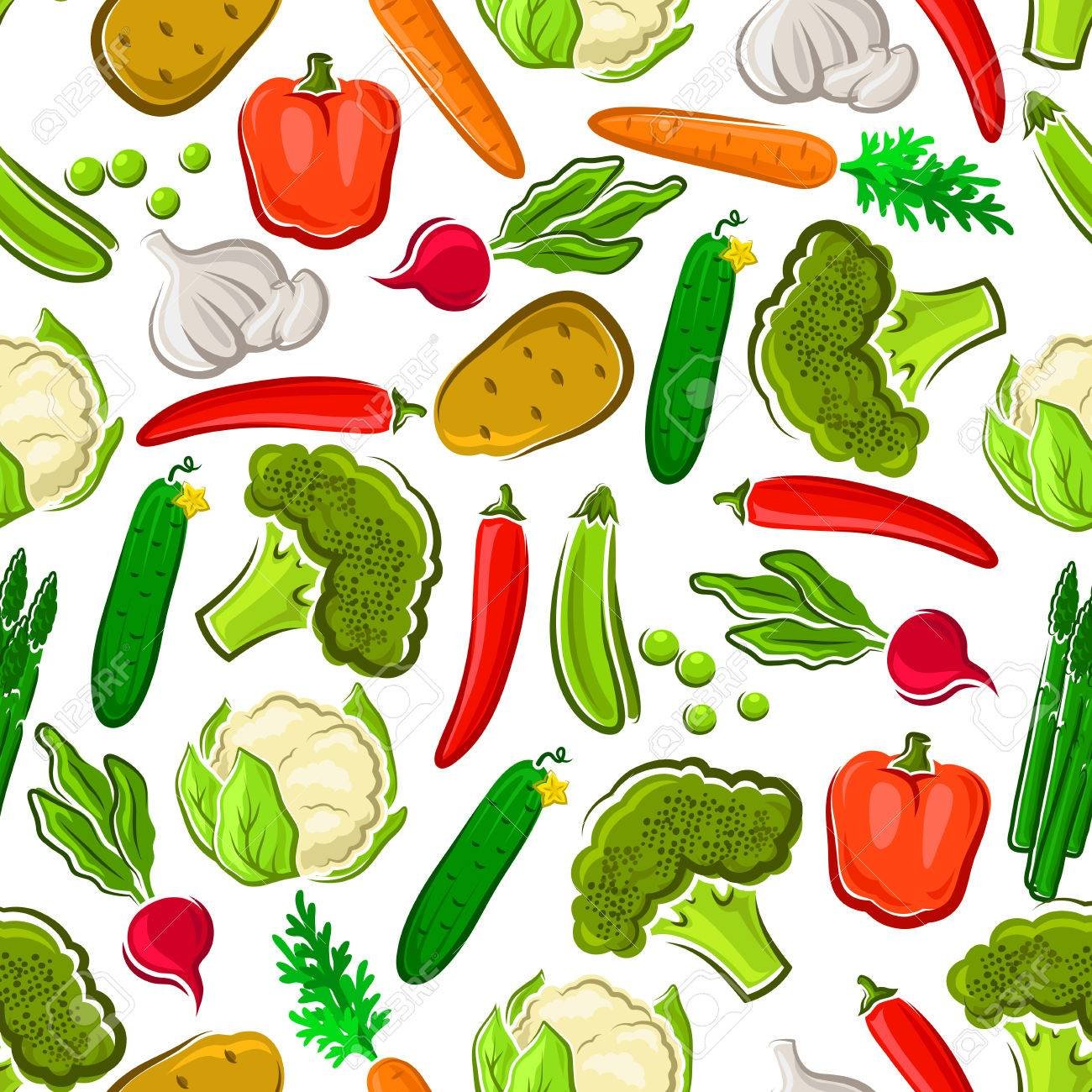 🔥 Free download Vegetables Seamless Background Wallpaper With Vector ...