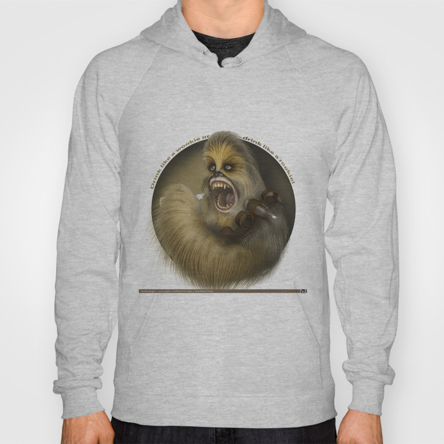 Wookie White Background Hoody By Mattiasstarkenberg Society6