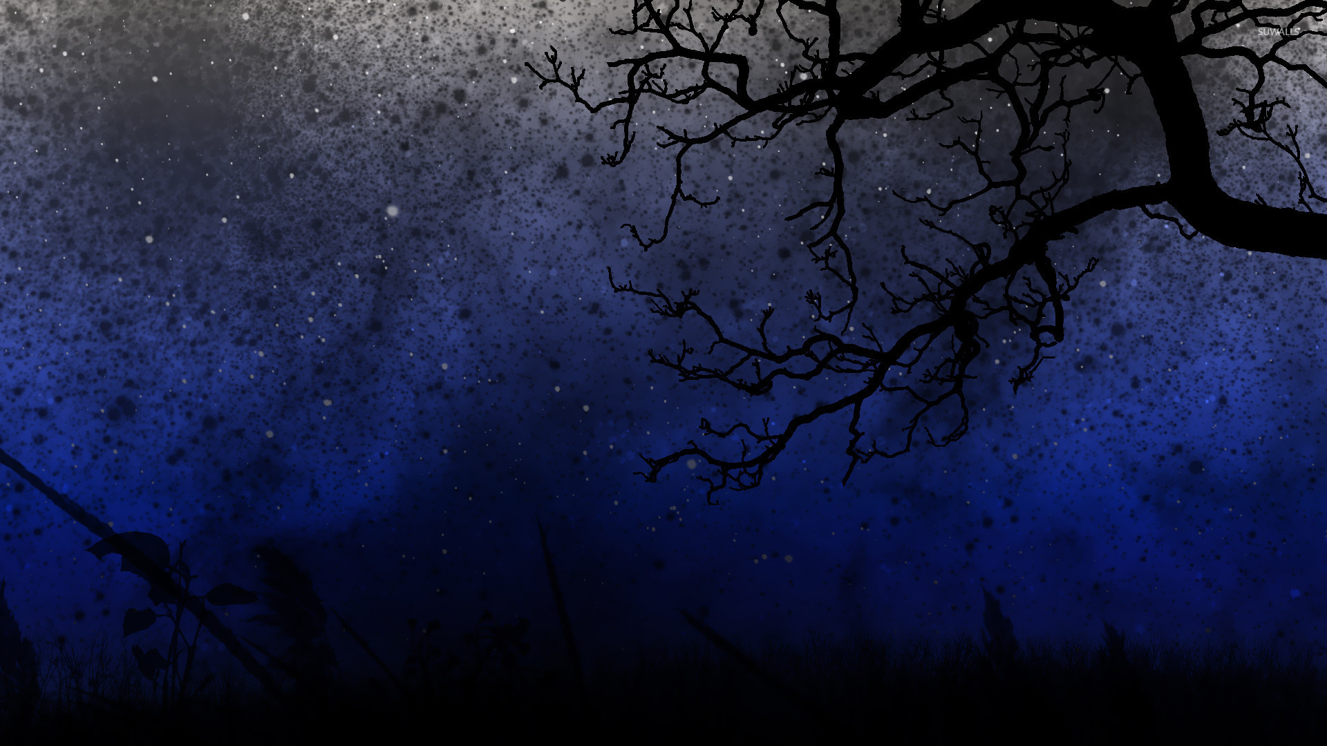 Starry Night Sky Wallpaper Digital Art