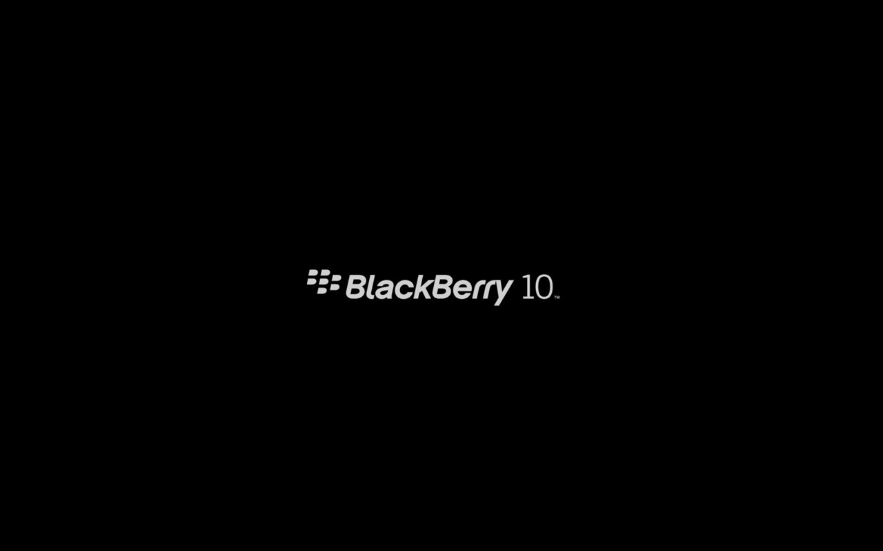 Blackberry Logotipo Bb10 Logo Black Background Z10 Q5 Q10
